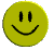 a rotating yellow smiley face